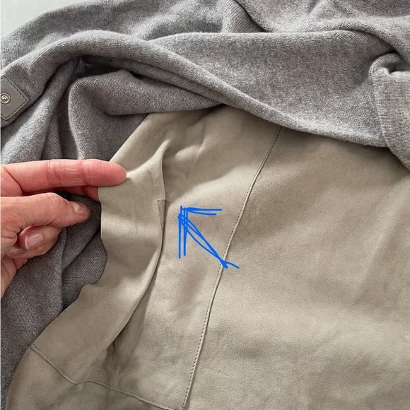 FABIANA FILIPPI Gray & Cream Turtleneck Sweater, Size Small/42 IT - Picture 13 of 15